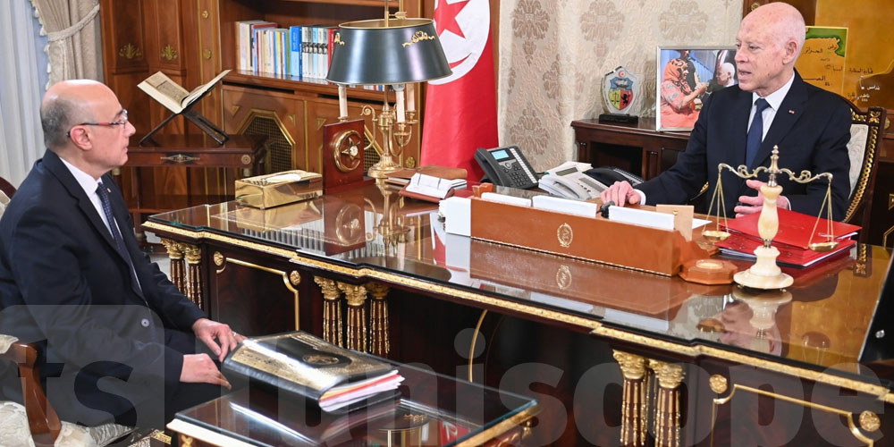 تفاصيل لقاء قيس سعيد بوزير الدفاع  